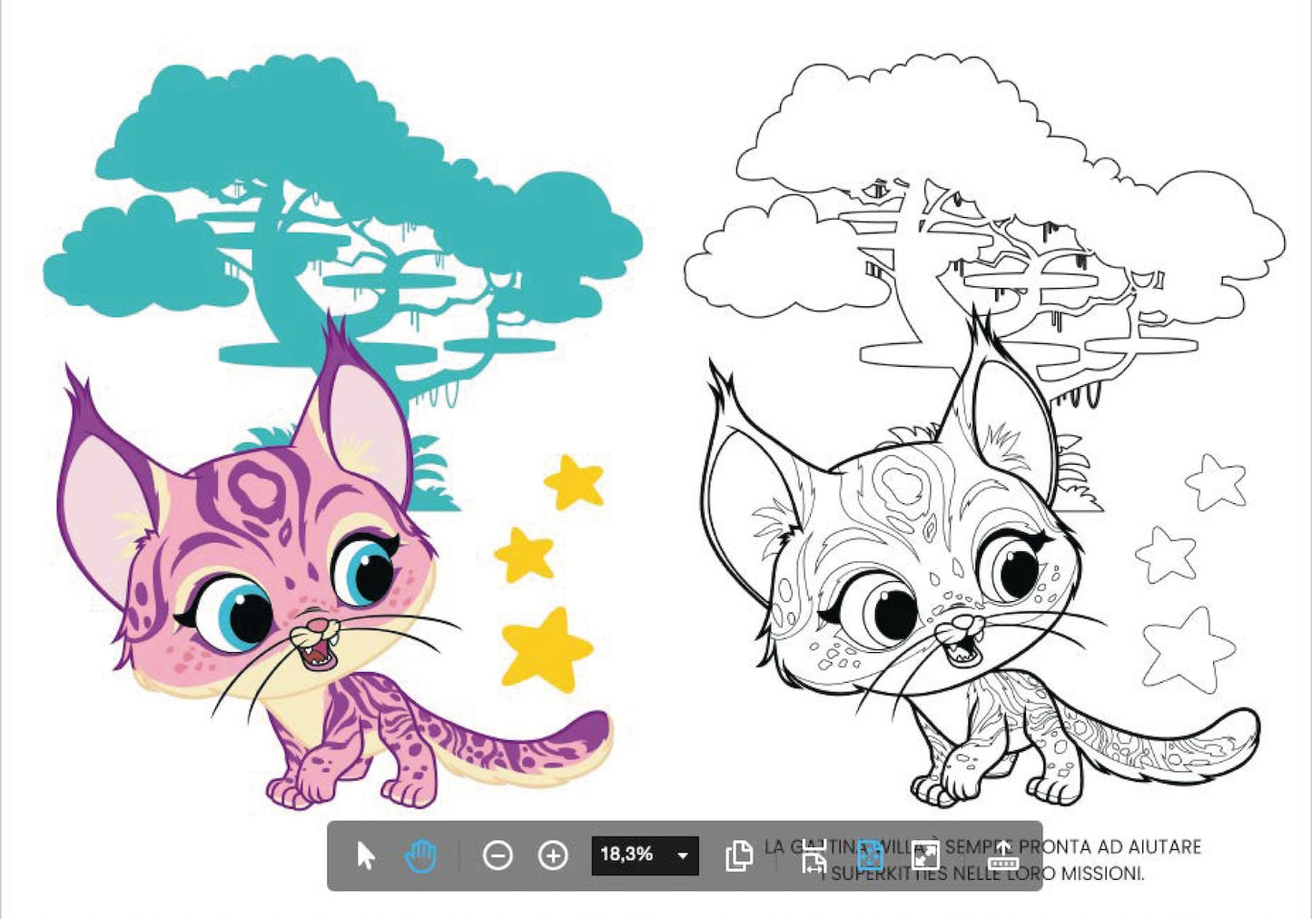 Super Kitties Primo album da colorare. Zampette coraggiose
