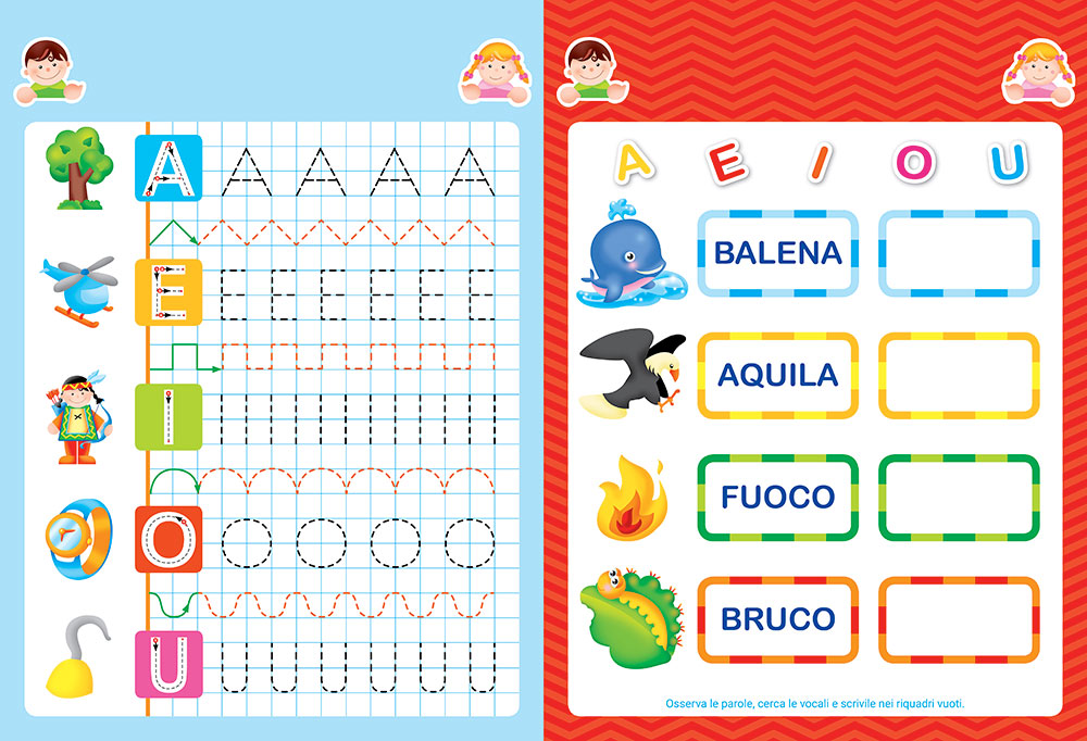 Dalle lettere alle parole con il libro lavagna - 5/6 anni. Scrivo, cancello, riscrivo - Con pennarello con inchiostro a base d'acqua