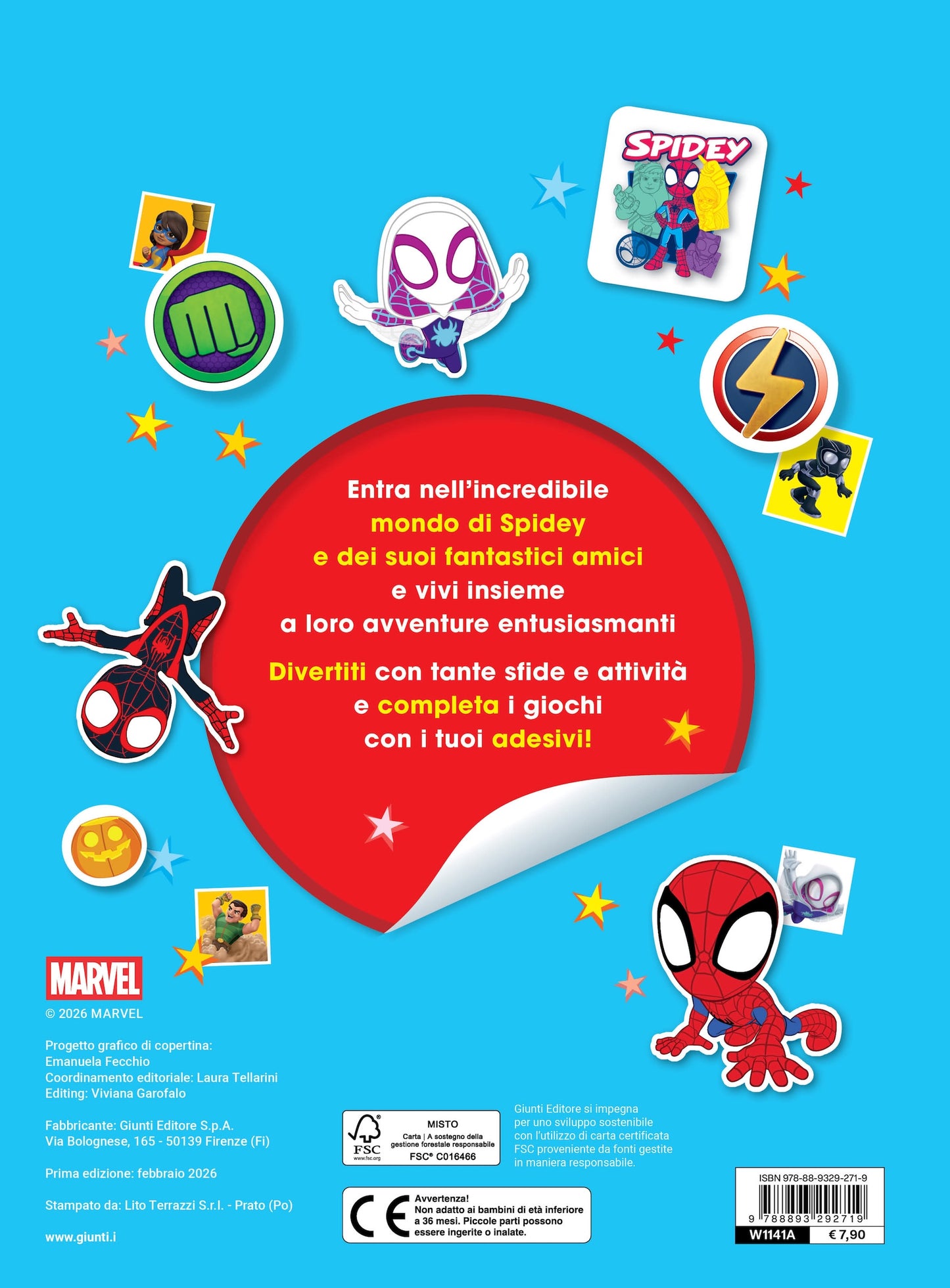 Spidey 500 Sticker - Con i tuoi supereroi preferiti