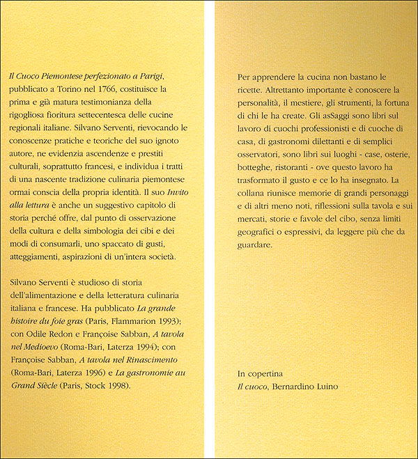 Il cuoco piemontese perfezionato a Parigi. Torino 1766