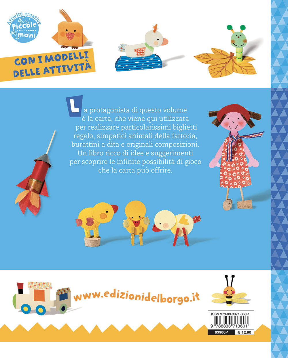 Cose di carta per bambini. Biglietti originali - Animali della fattoria - Burattini a dita - Lavoretti con la carta