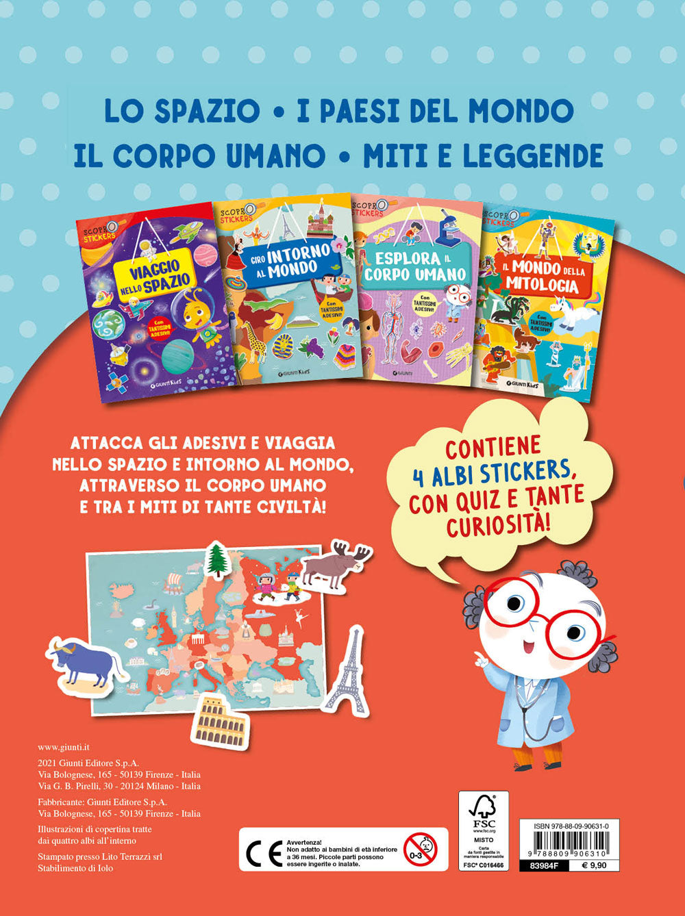 Scopro stickers. Viaggio nello spazio Il mondo della mitologia Esplora il corpo umano Giro intorno al Mondo