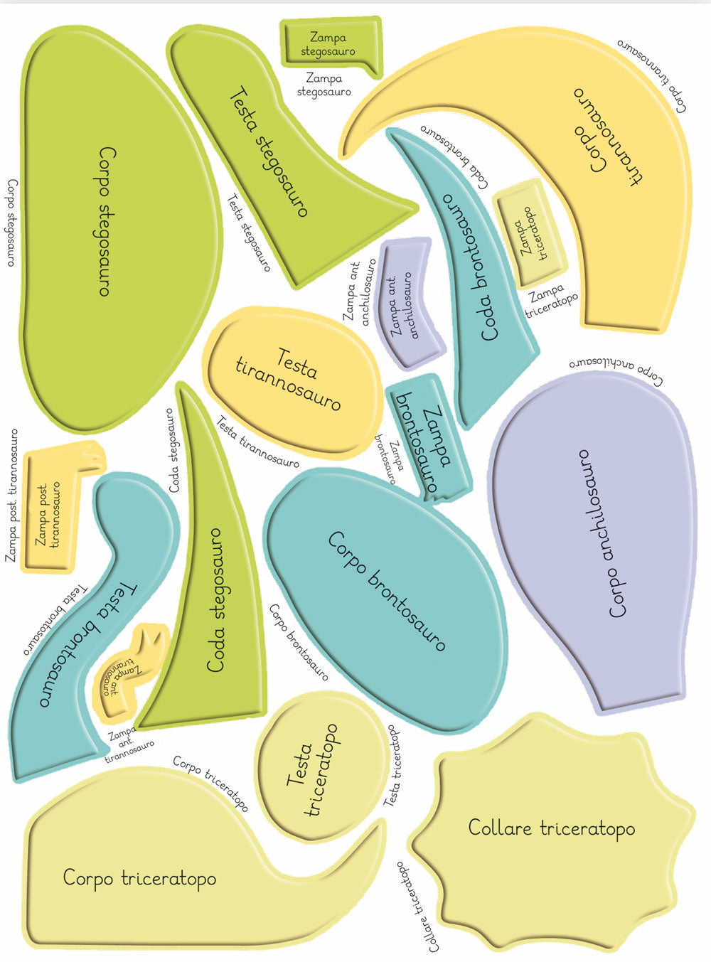 COME DISEGNARE DINOSAURI. Con più di 58 sagome per disegnare in modo facile e divertente!