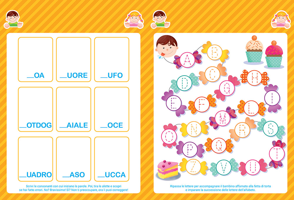 Dalle lettere alle parole con il libro lavagna - 5/6 anni. Scrivo, cancello, riscrivo - Con pennarello con inchiostro a base d'acqua