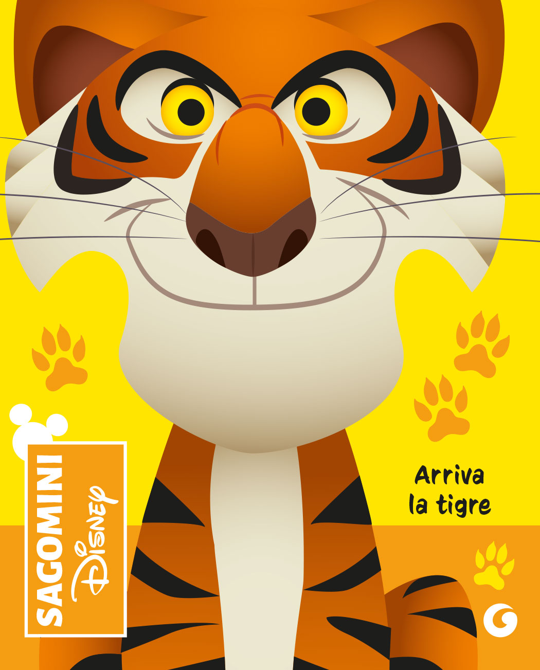 Arriva la tigre Sagomini Disney - Il libro della giungla