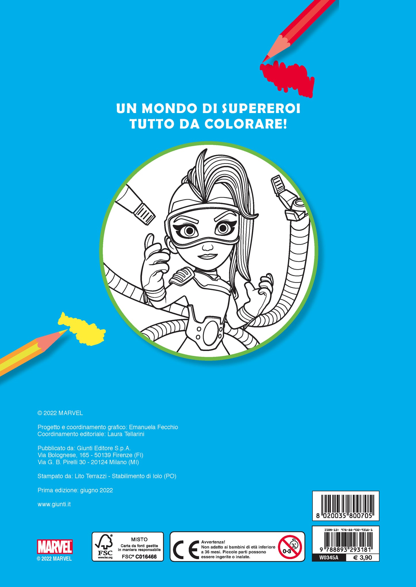 Primo album da colorare Marvel Spidey e i suoi fantastici amici. Un team di eroi