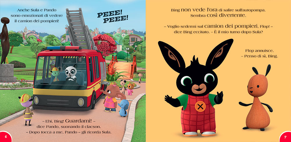 Bing. Il camion dei pompieri