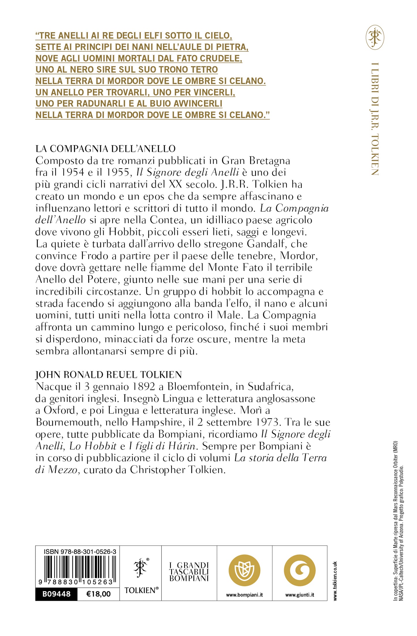 Il signore degli anelli. La compagnia dell'anello. Il Signore degli Anelli /1