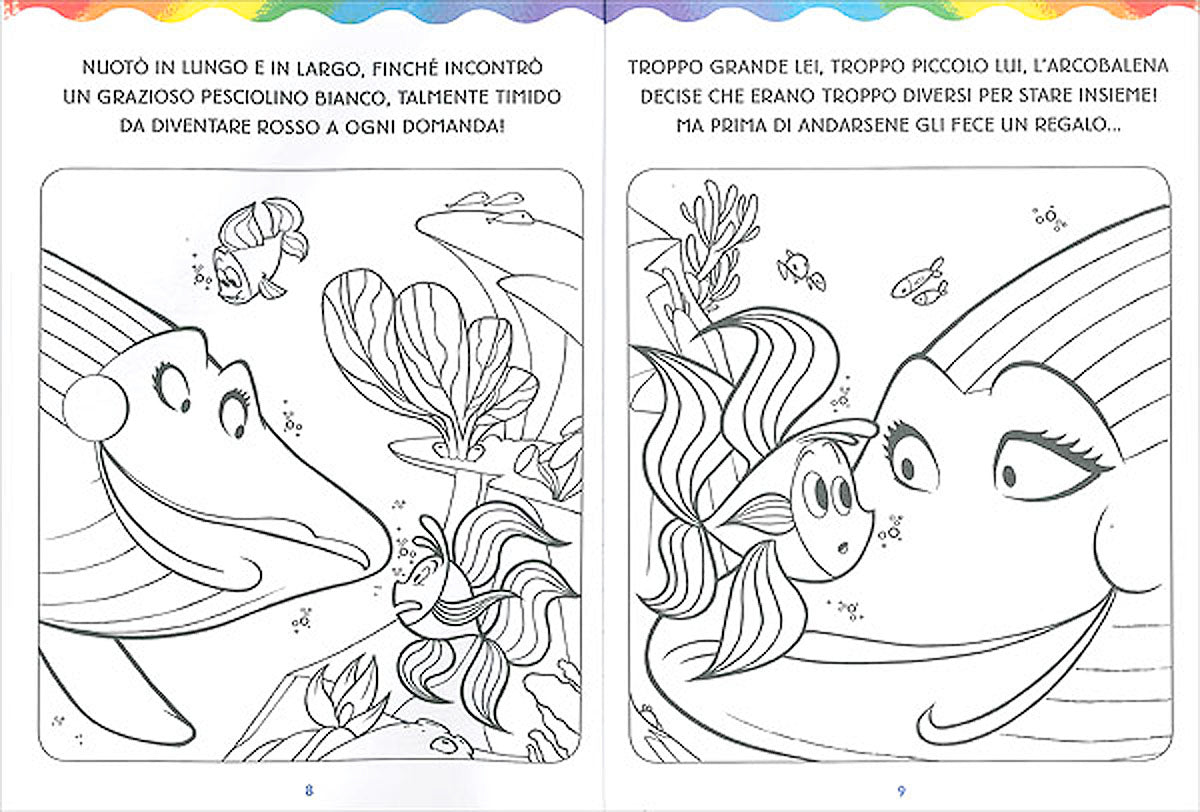 L'Arcobalena da colorare. Con tanti giochi!