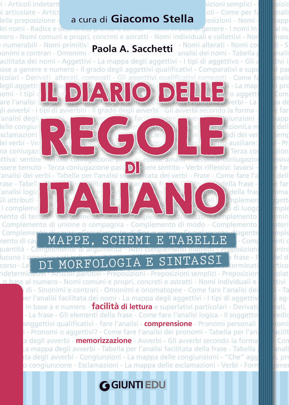 Il diario delle regole di italiano. Mappe, schemi e tabelle di morfologia e sintassi