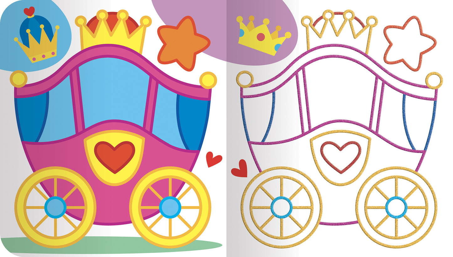Colora le principesse scintillanti
