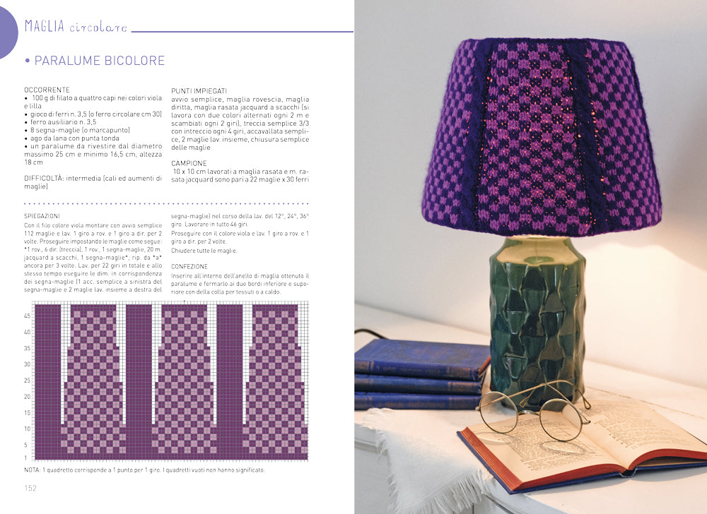 Scuola di maglia. 120 punti diversi, le basi del lavoro e un’intera parte sulla MAGLIA CIRCOLARE