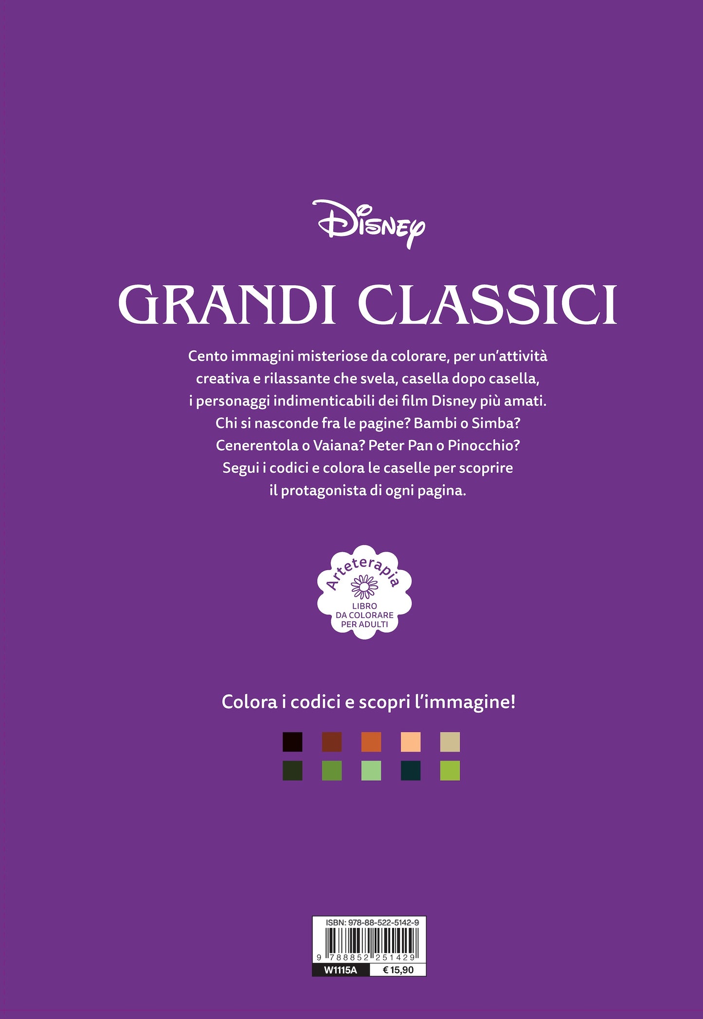 Grandi Classici Colori Misteriosi. Arteterapia Libro da colorare per adulti