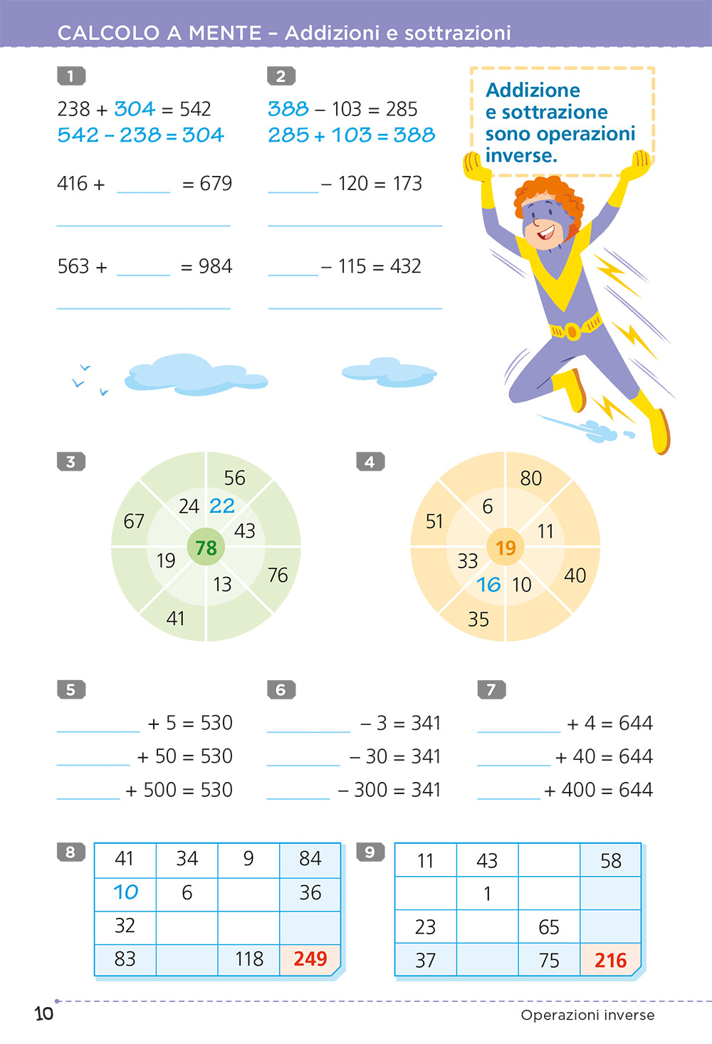 Superallenamento Matematica. Le quattro operazioni