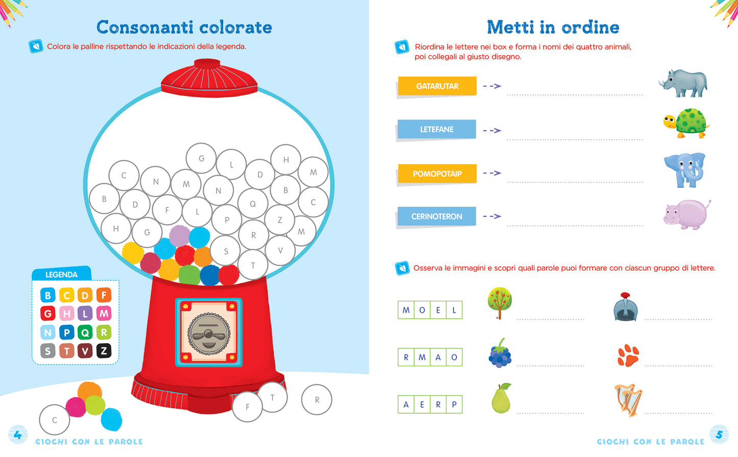 Giochi di parole per imparare a leggere e a scrivere