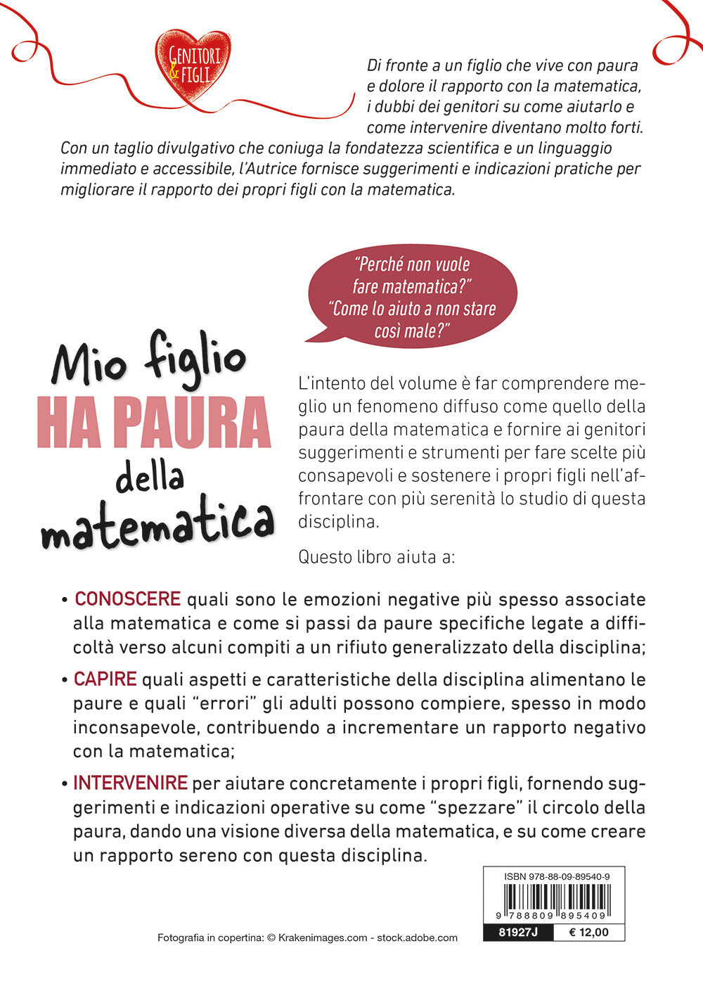 Mio figlio ha paura della matematica