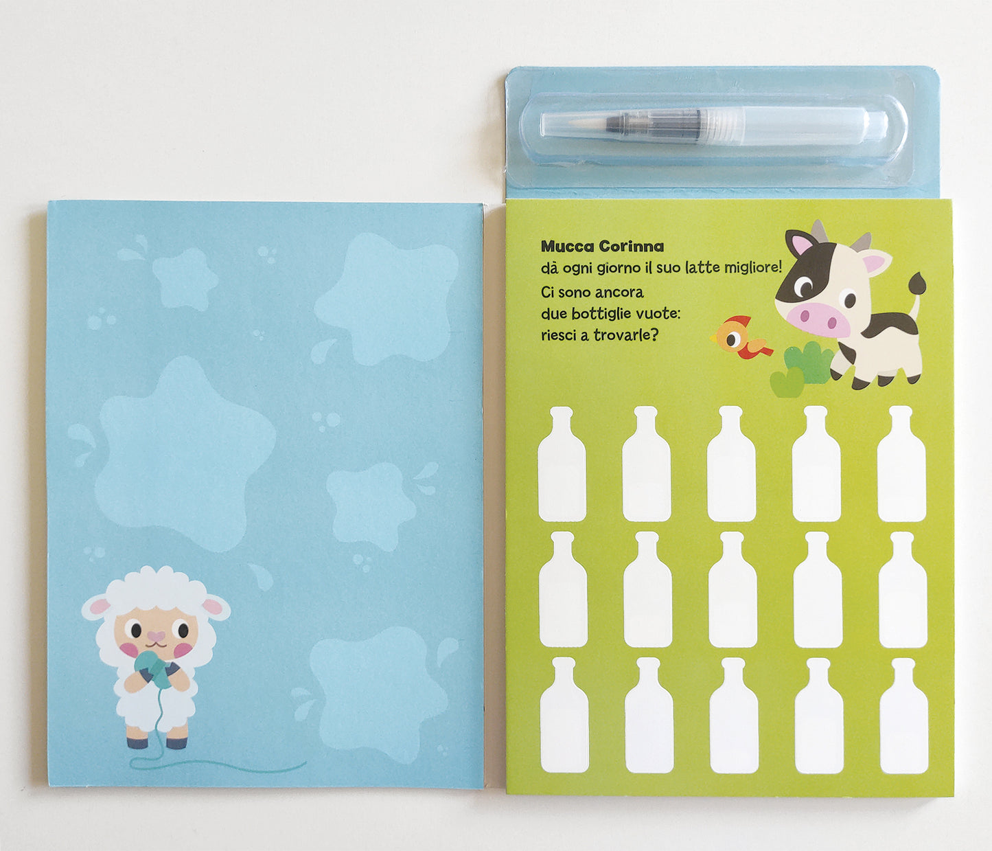 Animali della fattoria. Colora con l'acqua