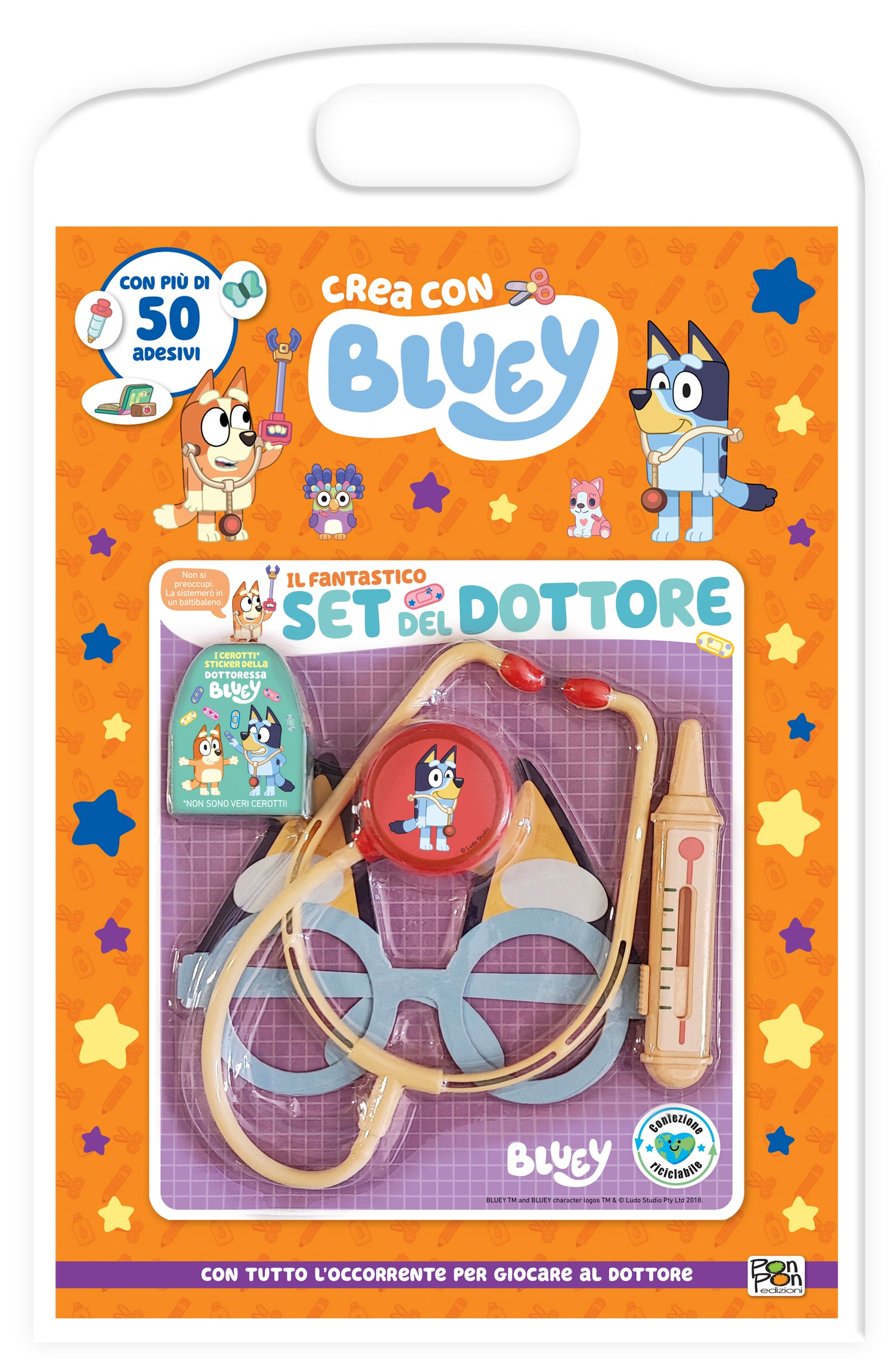 Bluey. Crea con Bluey + Il fantastico set del dottore