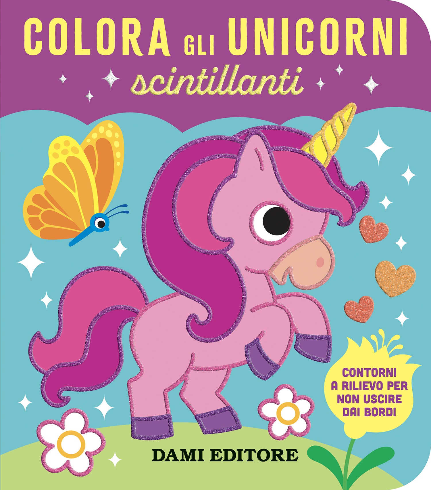 Colora gli unicorni scintillanti