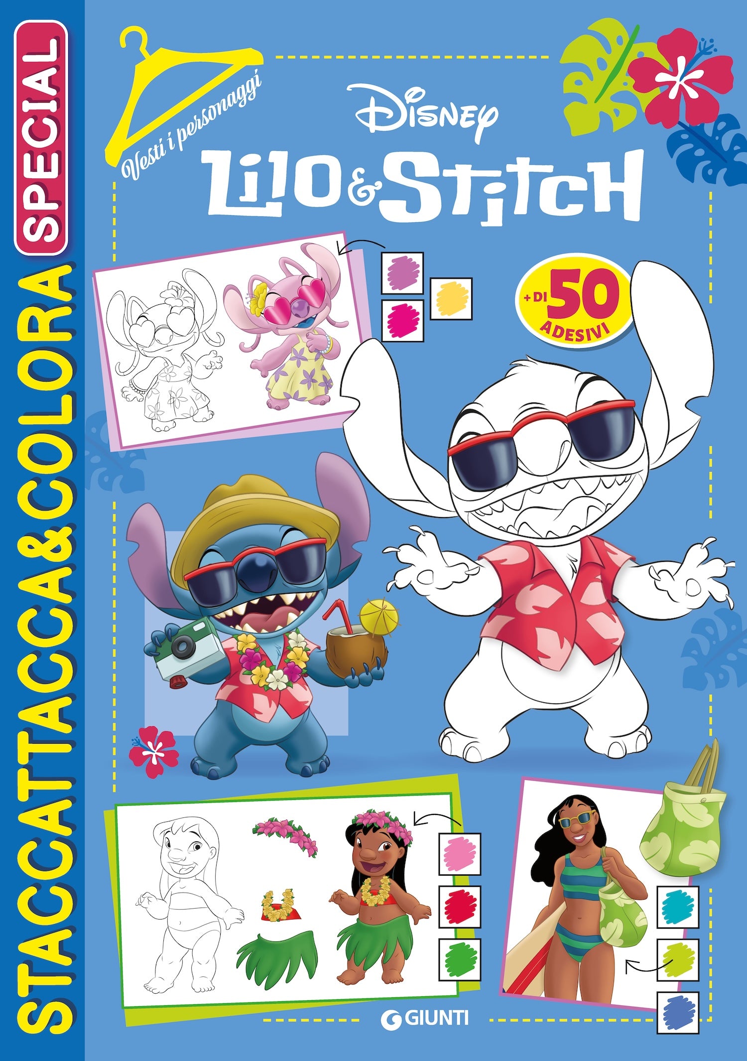 Lilo&Stitch Staccattacca&colora Special Vesti i personaggi. Più di 50 adesivi