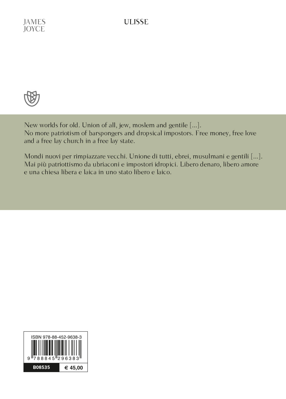 Ulisse. Testo inglese a fronte