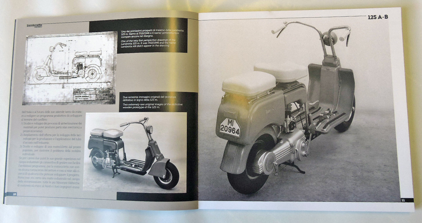 LAMBRETTA 125 A-B. Storia, modelli e documenti/History, models and documents (Ediz. bilingue italiano/inglese )