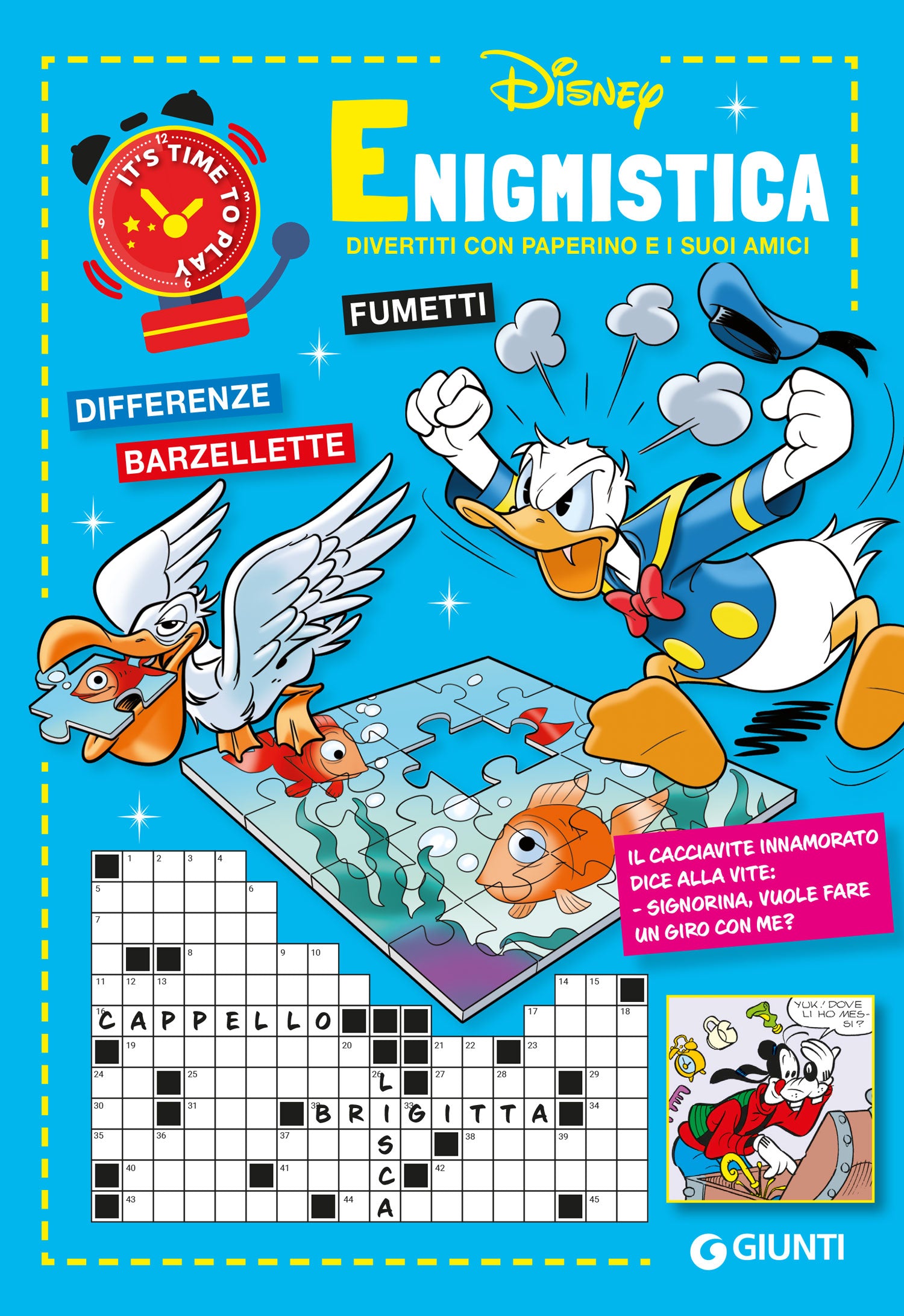 Enigmistica Disney Divertiti con Paperino e i suoi amici. Fumetti Differenze Barzellette