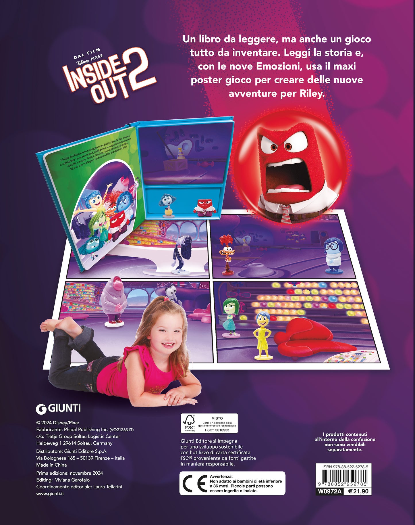 Inside Out 2 Maxi Box. Con le 9 emozioni 3d, un libro e un maxi poster gioco