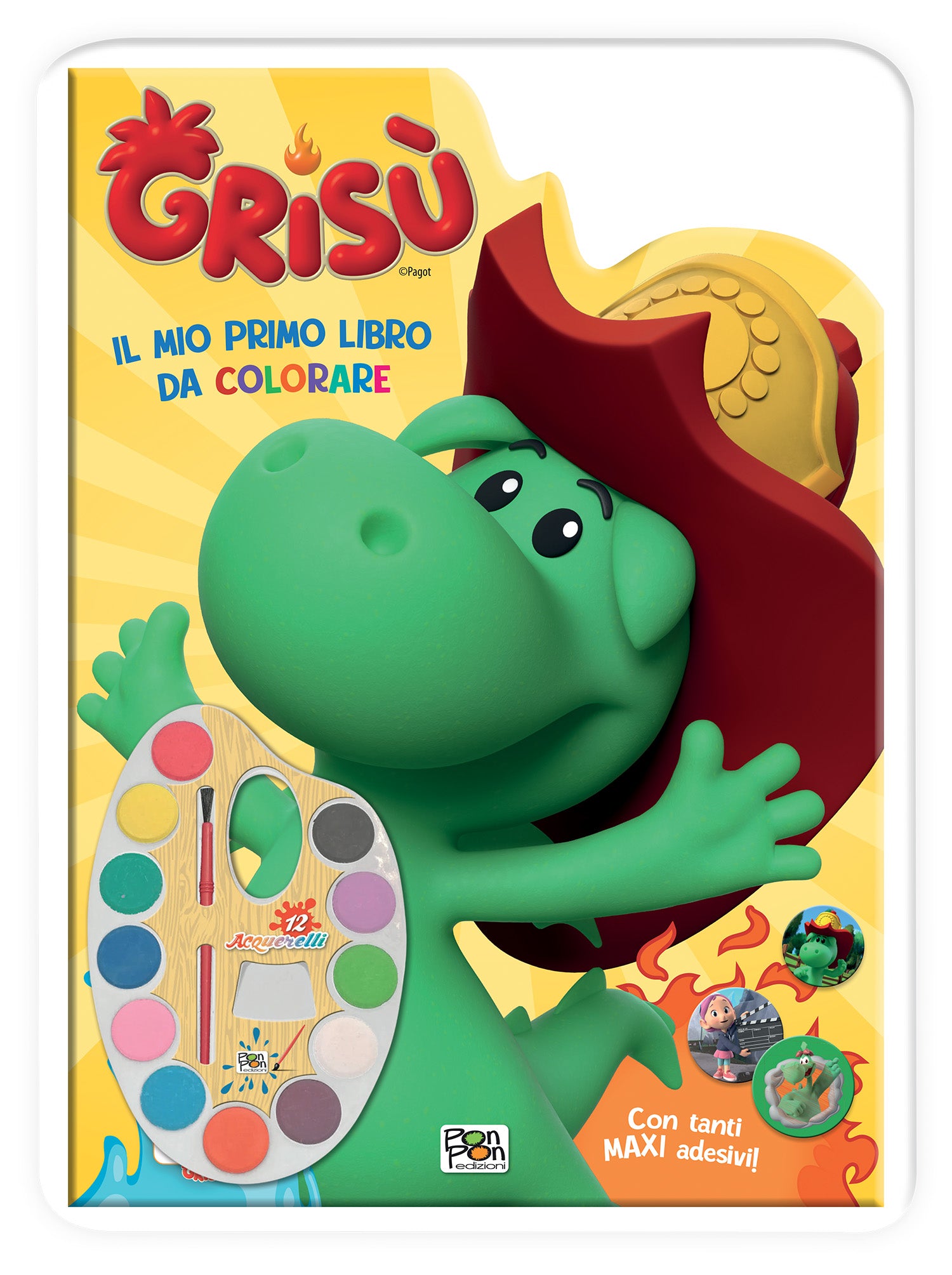 Grisù. Activity con gadget. Il mio primo libro da colorare + Acquerelli