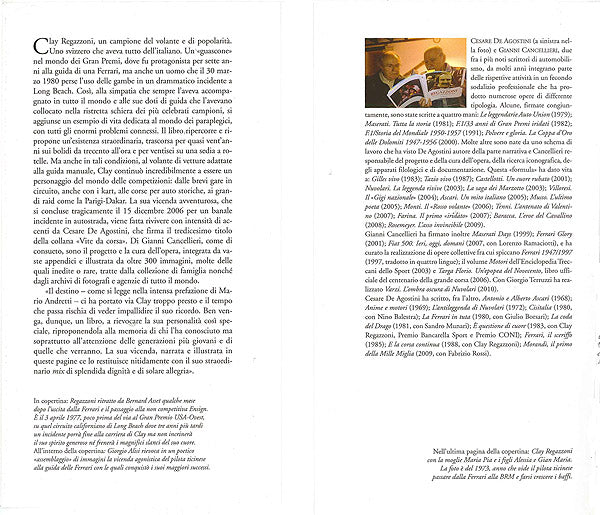 Regazzoni. E' sempre questione di cuore