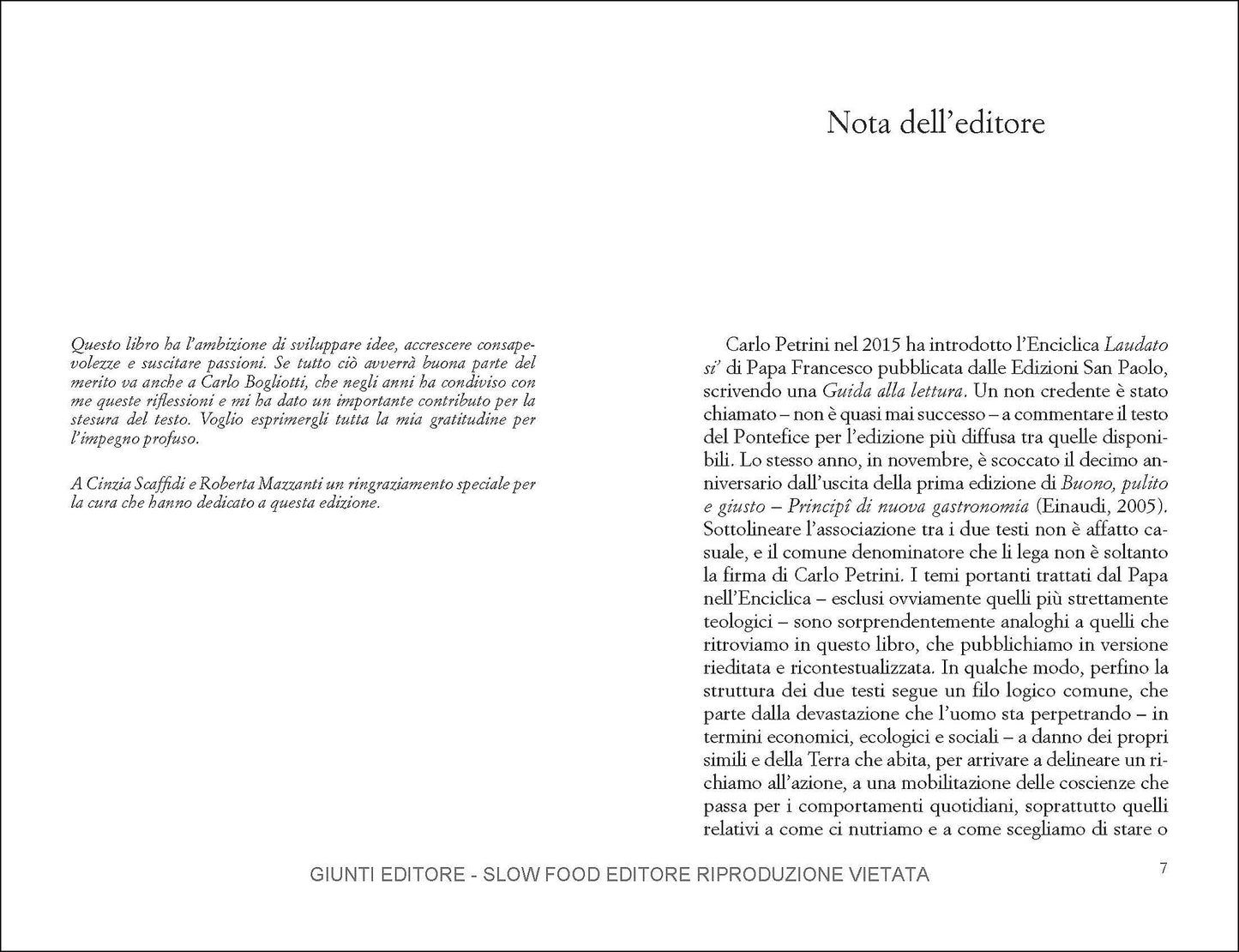 Buono, pulito e giusto