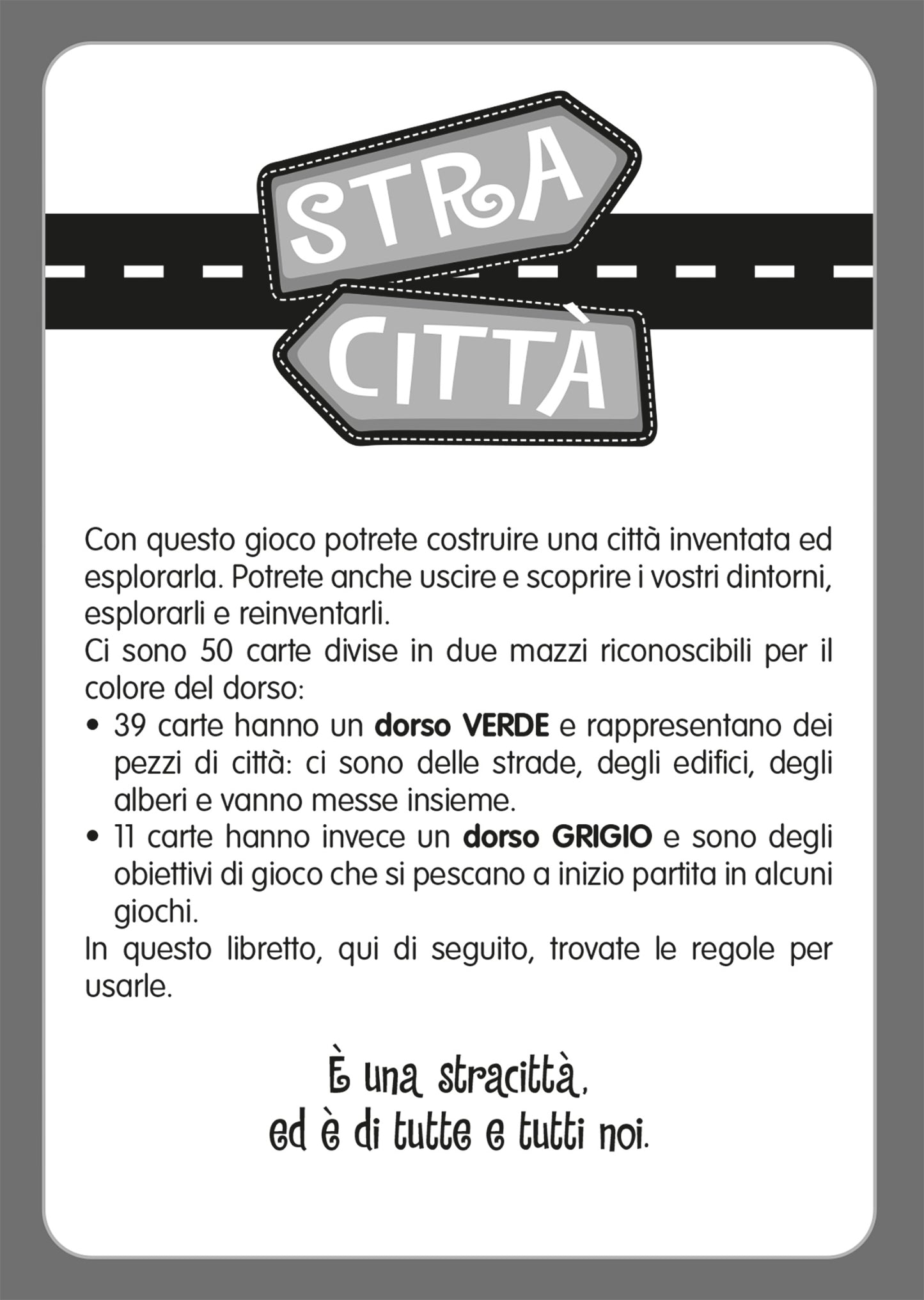 Stracittà. 50 carte per giocare con la tua città