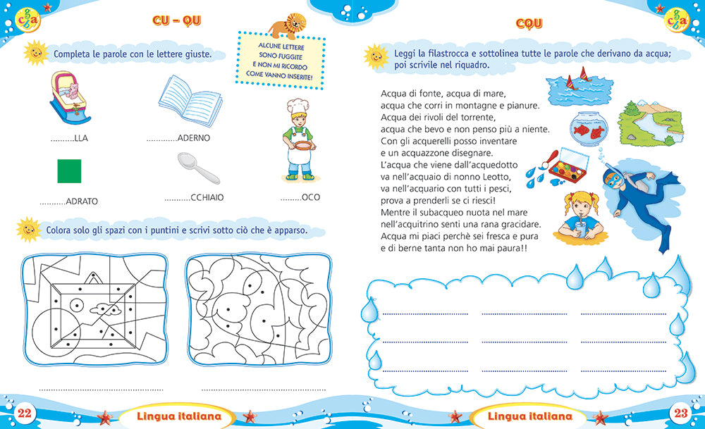 Imparo in vacanza - vado in seconda. Attività di ripasso per bambini della scuola primaria