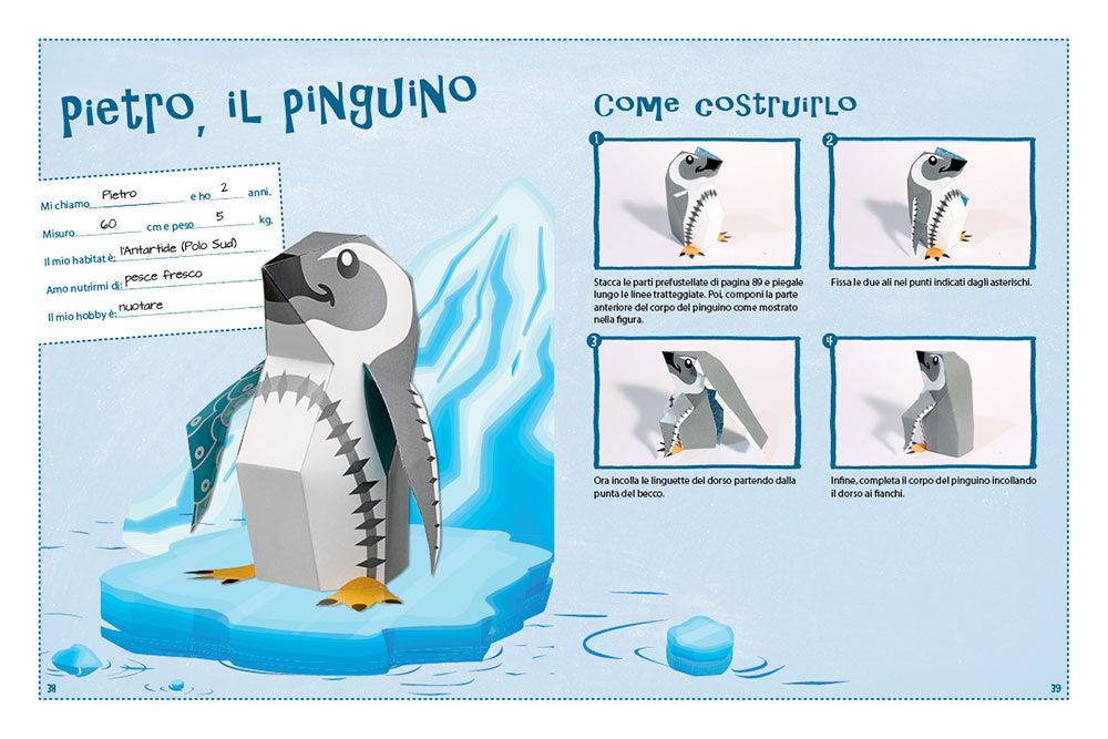 Animali di carta. Crea 24 animali in 3D