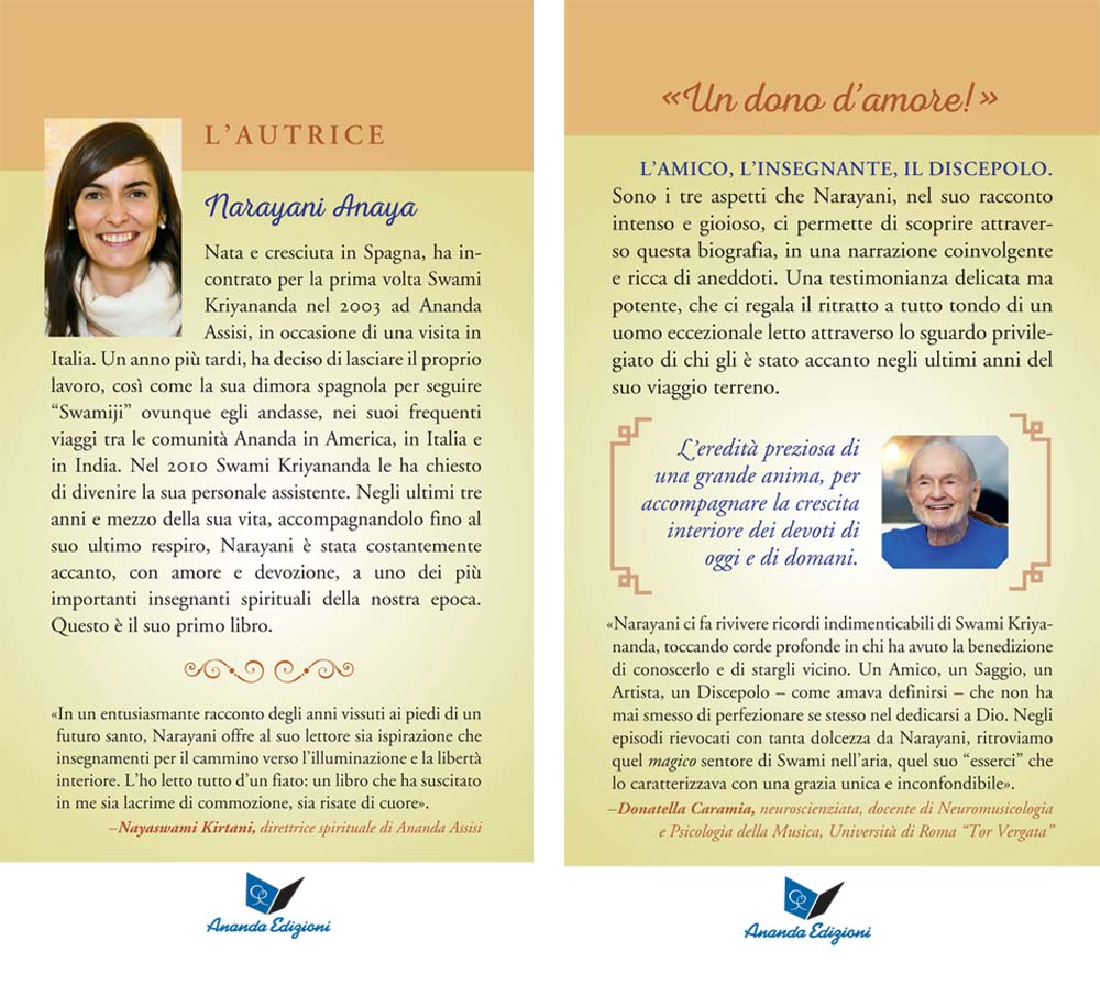 Il mio cuore ricorda Swami Kriyananda