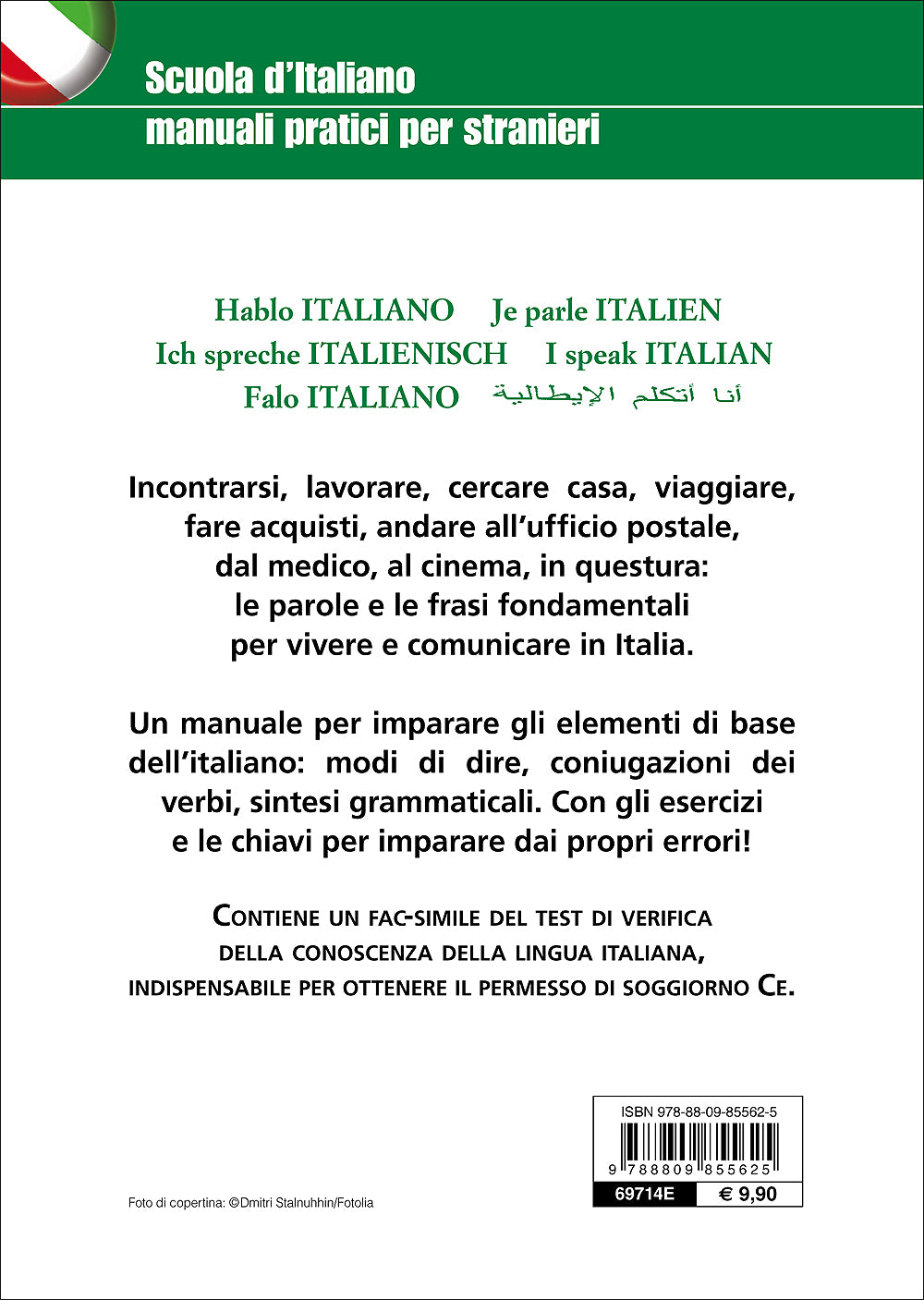 Parlo italiano. Manuale per l'apprendimento dell'italiano di base - Con test di lingua per il permesso di soggiorno