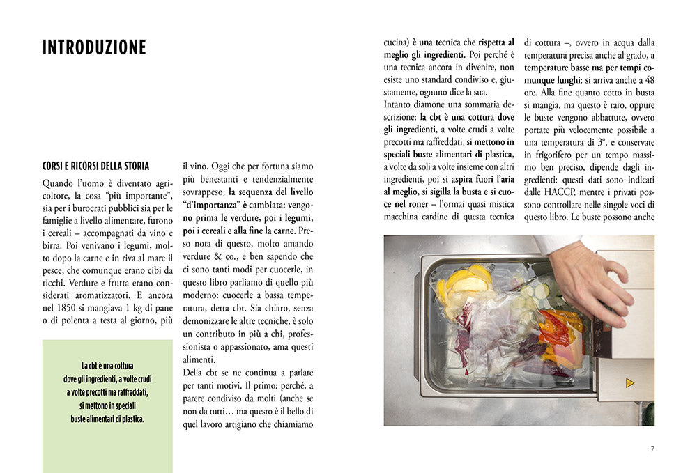 CBT verdure. Cuocere sottovuoto a bassa temperatura. Master di cucina.