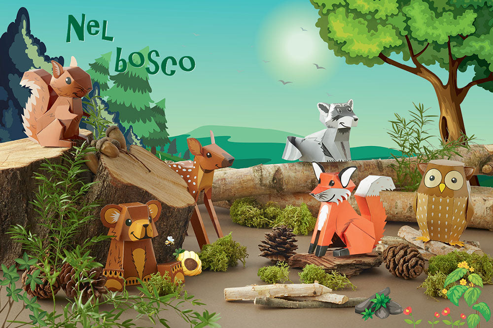 Animali di carta. Crea 24 animali in 3D