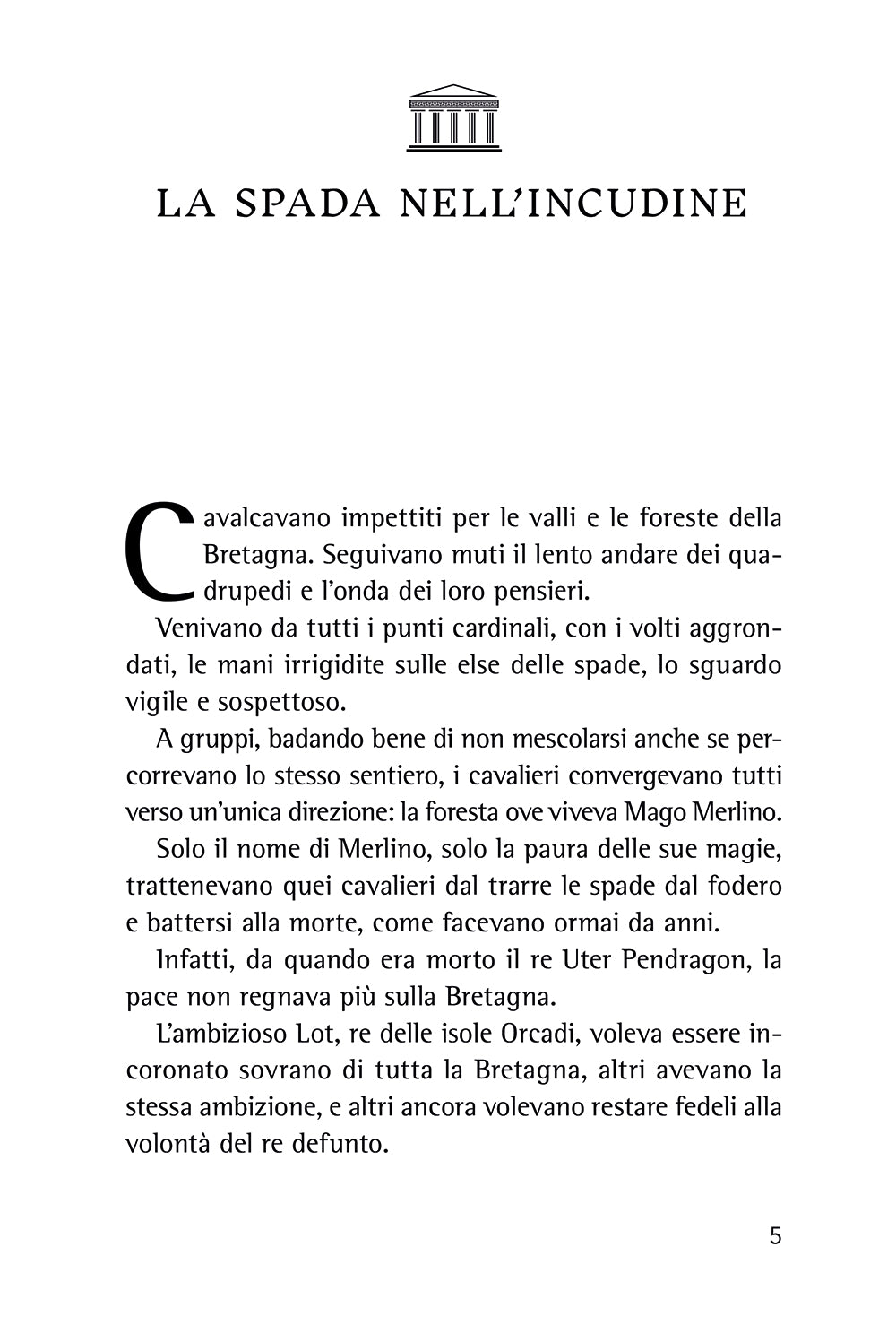 Re Artù e i cavalieri della tavola rotonda