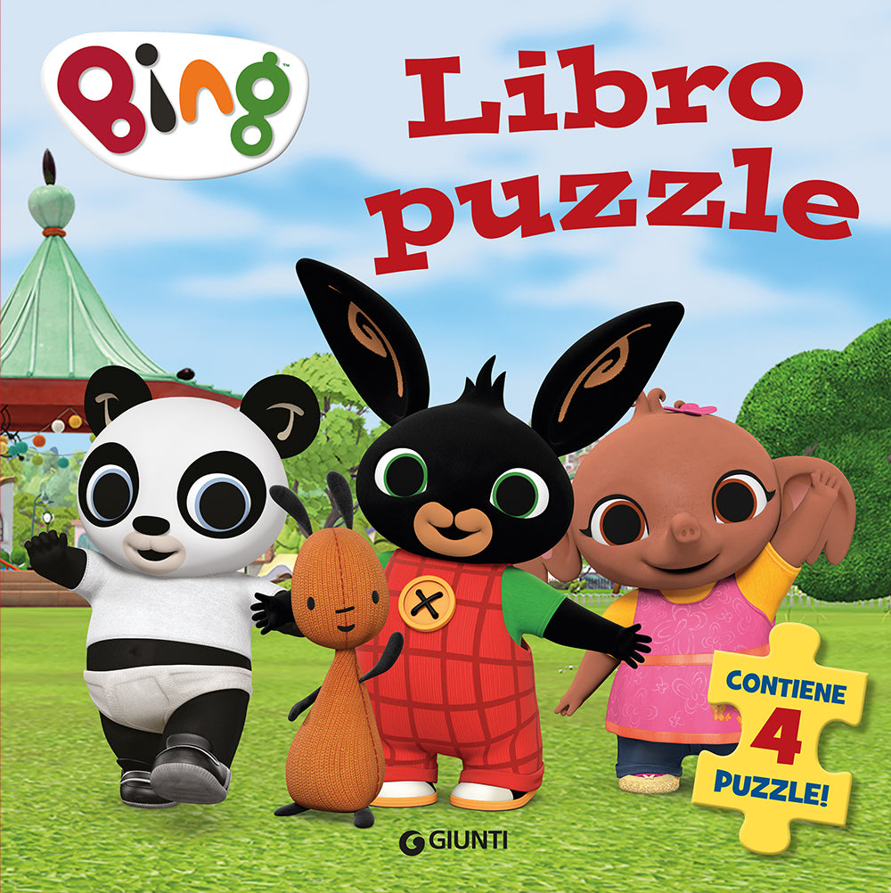 Il libro puzzle di Bing. Contiene 4 puzzle