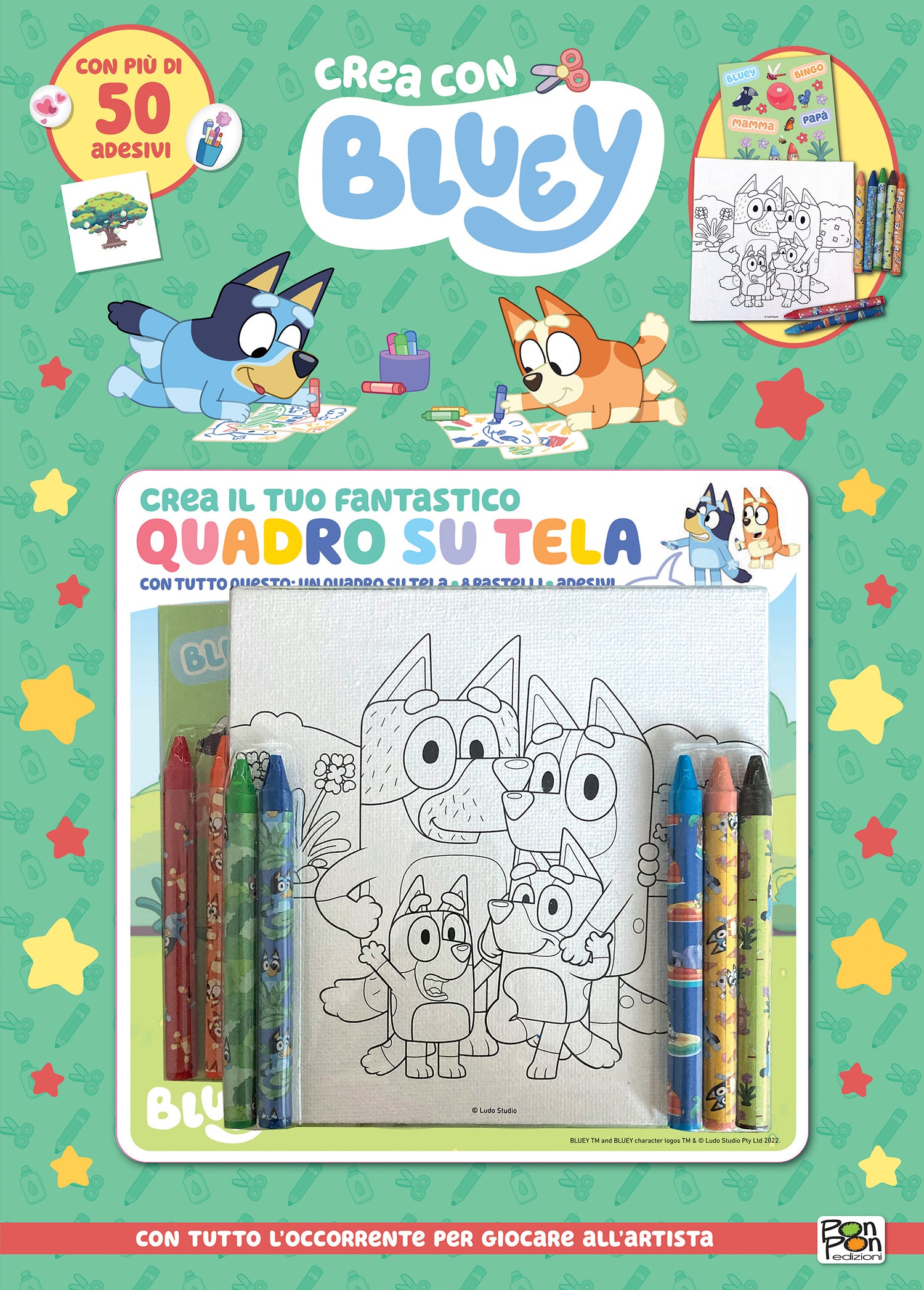 Bluey. Crea con Bluey + Quadro su tela