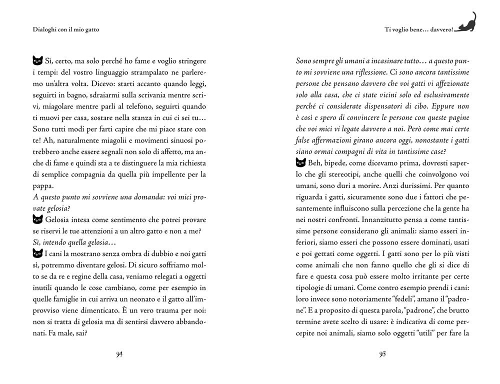 Dialoghi con il mio gatto