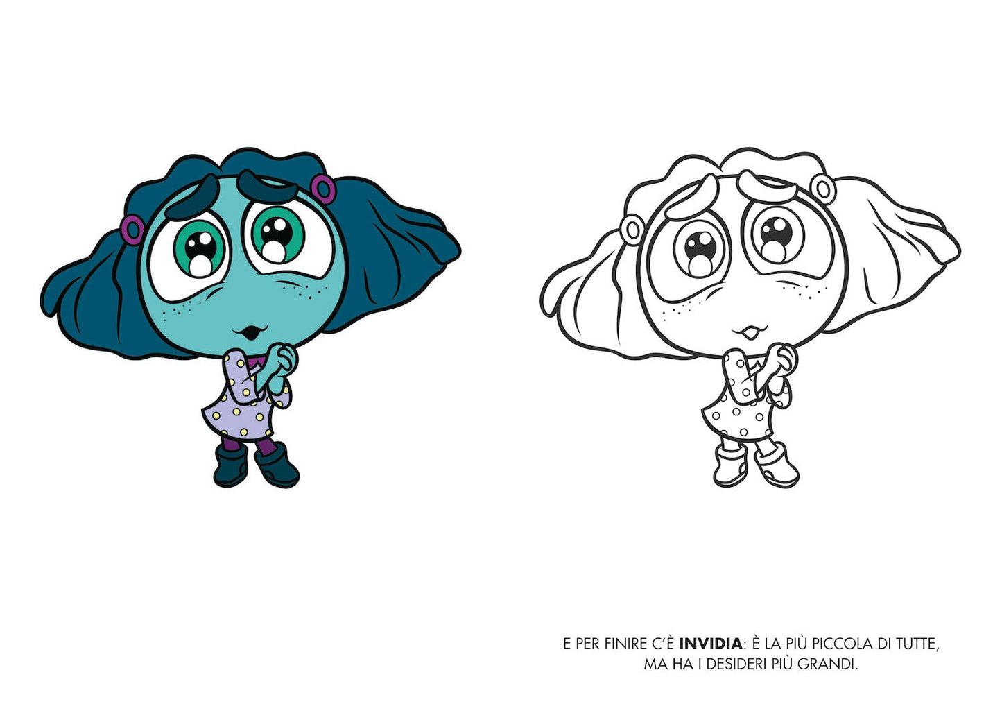 Inside Out 2 Primo album da colorare. Si cresce, si cambia!