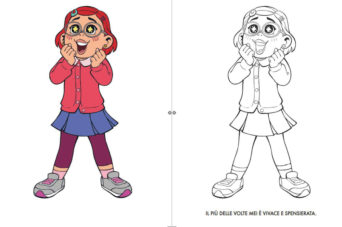 Red Primo album da colorare. Rosso come un panda