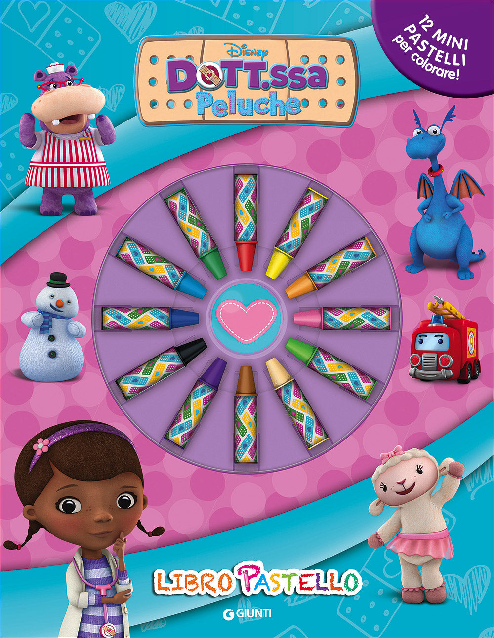 Libro Pastello - Dott.ssa Peluche. 12 mini pastelli per colorare!