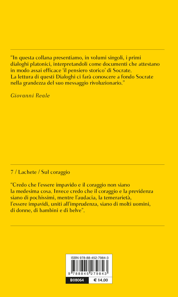 Lachete. Sul coraggio. Testo greco a fronte