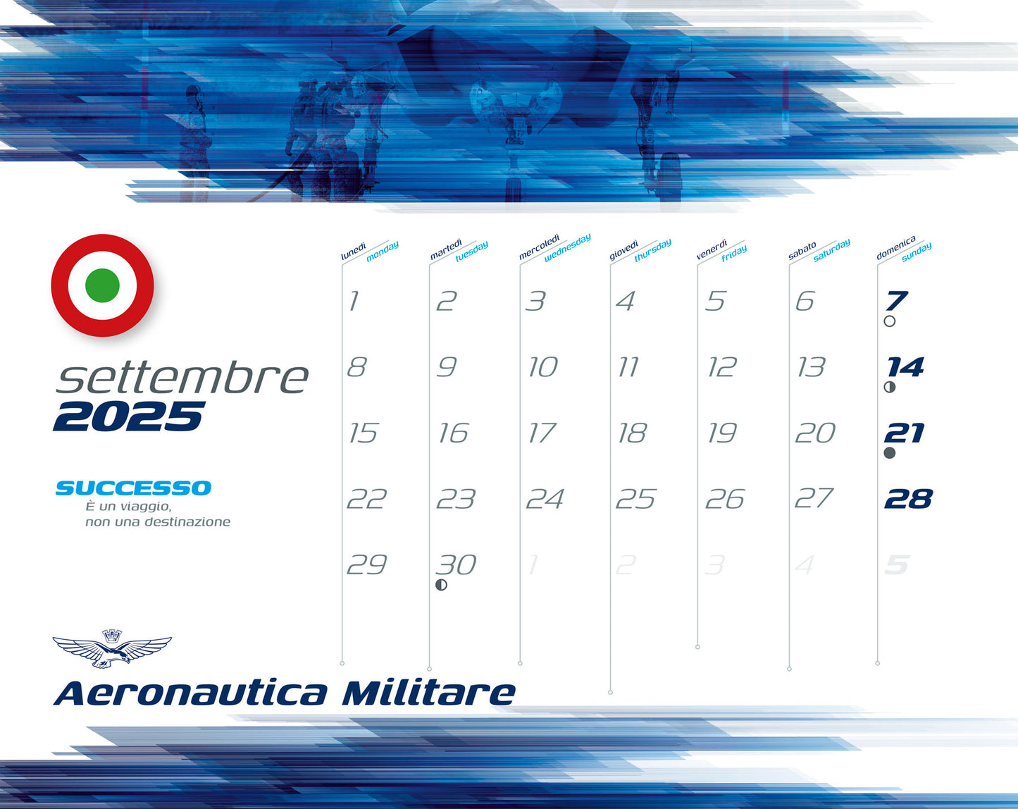 Calendario Aeronautica Militare 2025  - da parete