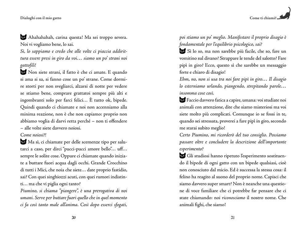 Dialoghi con il mio gatto