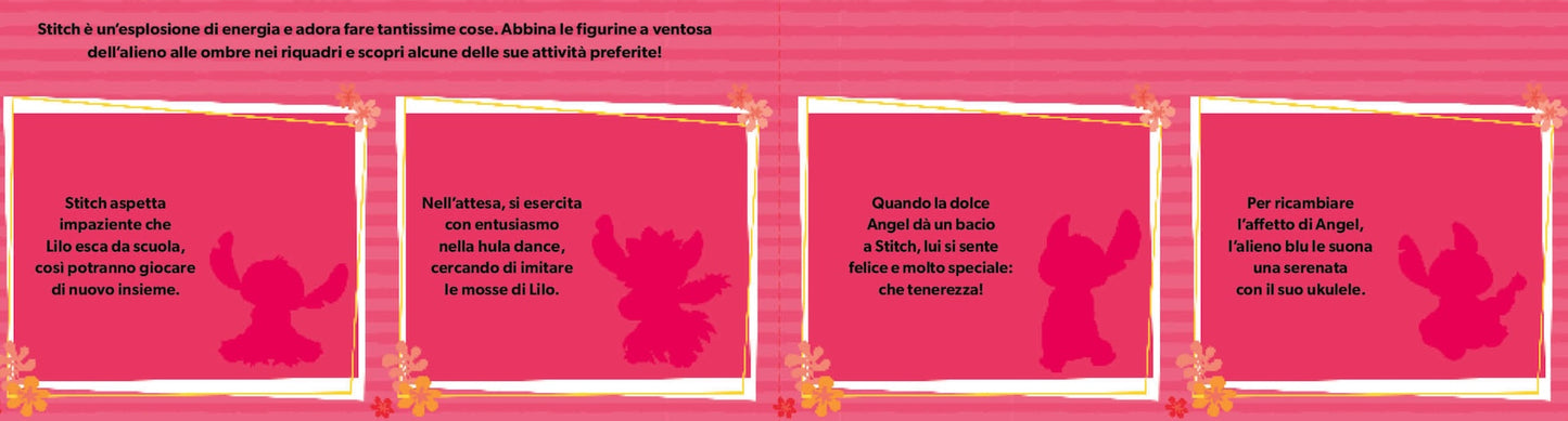 Stitch Leggi e attacca. 1 libro, 8 figurine, 2 giochi da tavolo