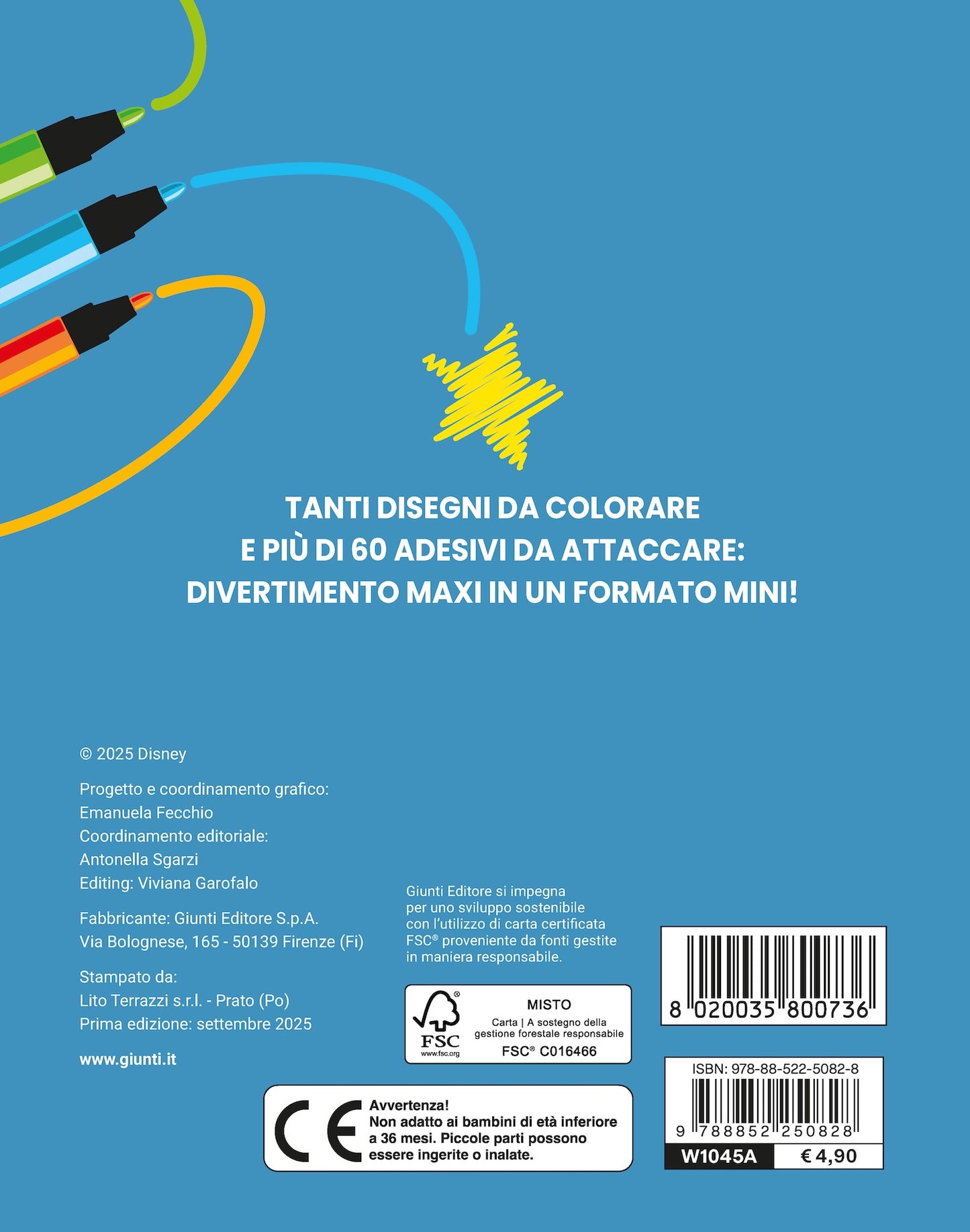 Stitch Mini Staccattacca e colora. Più di 60 adesivi